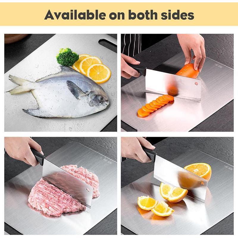 🔥HOT SALE🔥Stainless Steel Double Sided Chopping Board