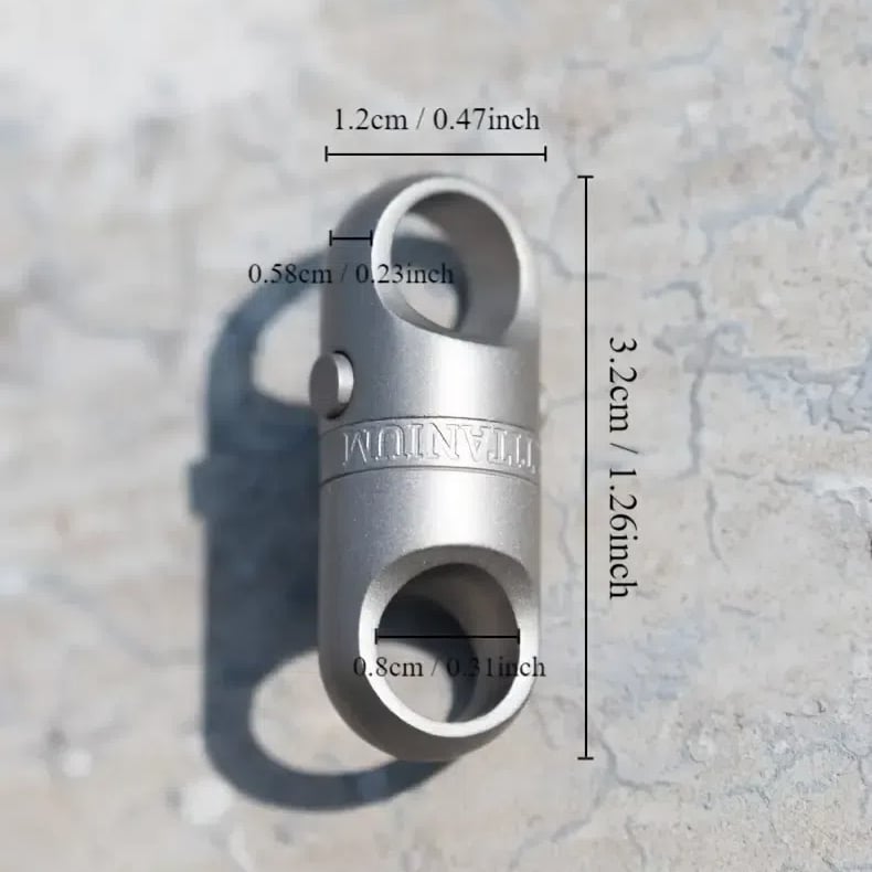 Titanium Alloy Magnetic Buckle Keychain