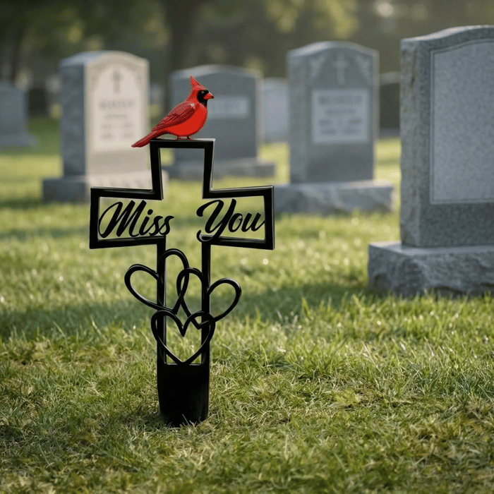 Metal Cemetery Memorial Plaque for Remembrance