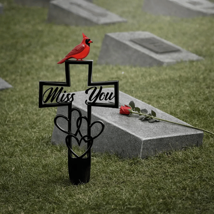 Metal Cemetery Memorial Plaque for Remembrance
