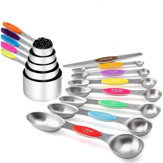 🔥HOT SALE🔥Stainless Steel Magnetic Measuring Spoons Set