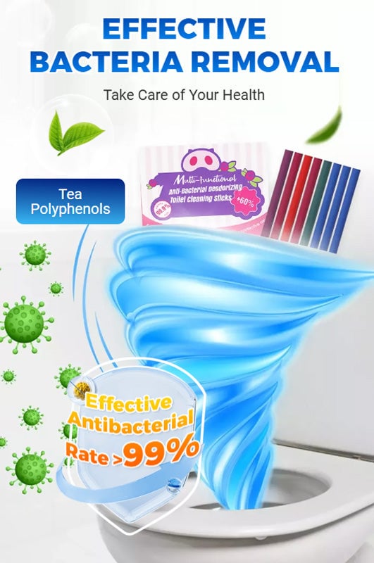 ✨Multi-functional Anti-Bacterial Deodorizing Toilet Cleaning Sticks🌈