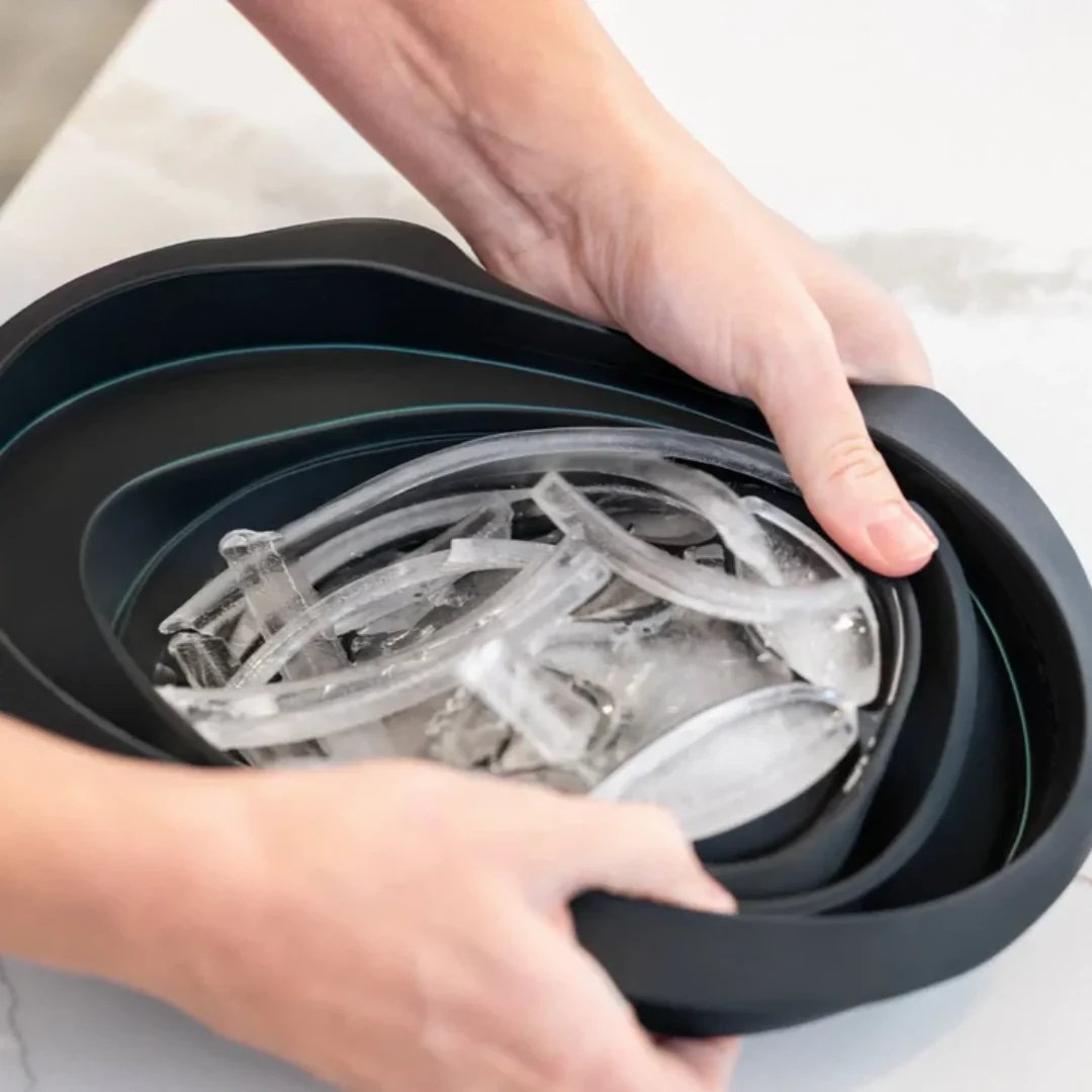 Facial Ice Bath Fold Silicone Bucket