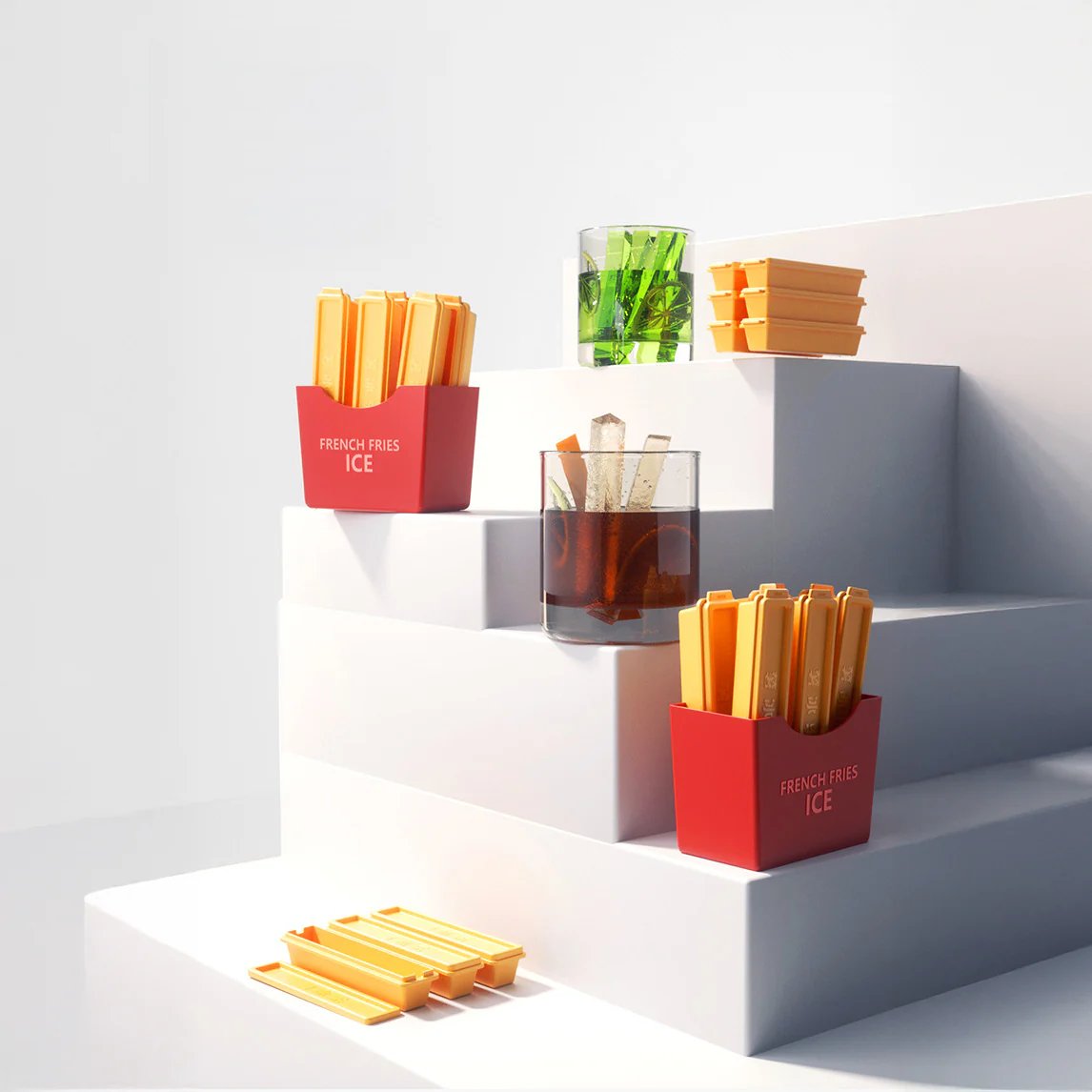 French Fries Ice Sticks
