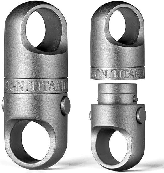 Titanium Alloy Magnetic Buckle Keychain