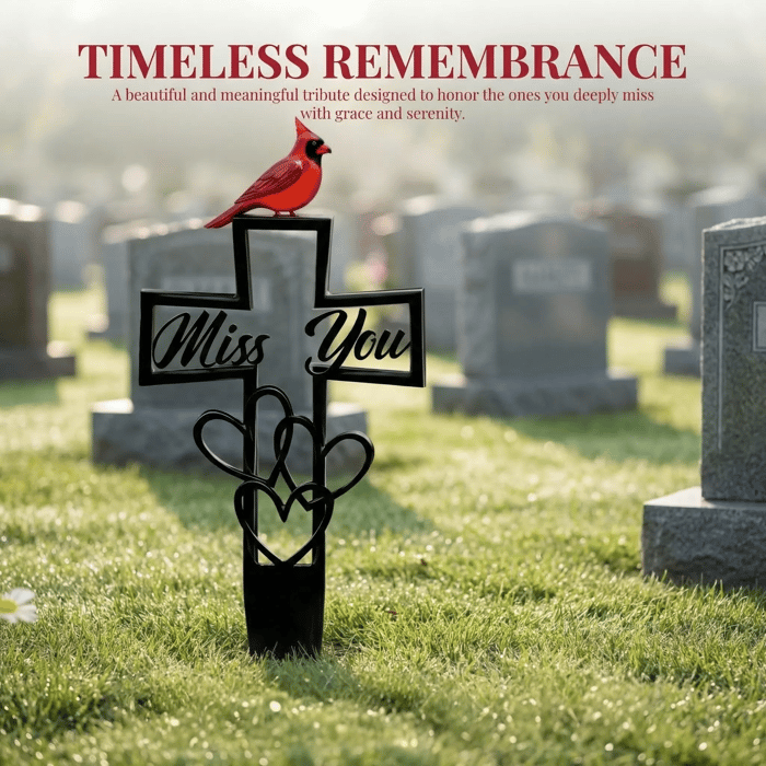 Metal Cemetery Memorial Plaque for Remembrance