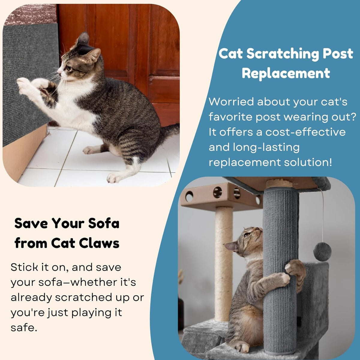 🔥Last Day Sale-🔥Pets Scratching Mat🐱🐶Protect Furniture