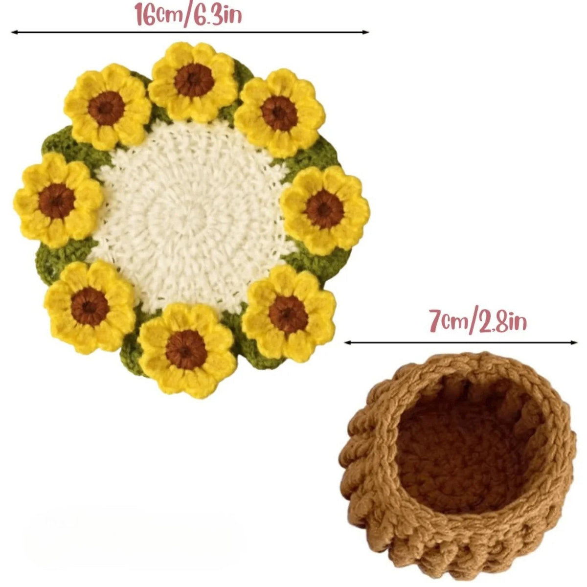 🌸Handmade Crochet Coaster