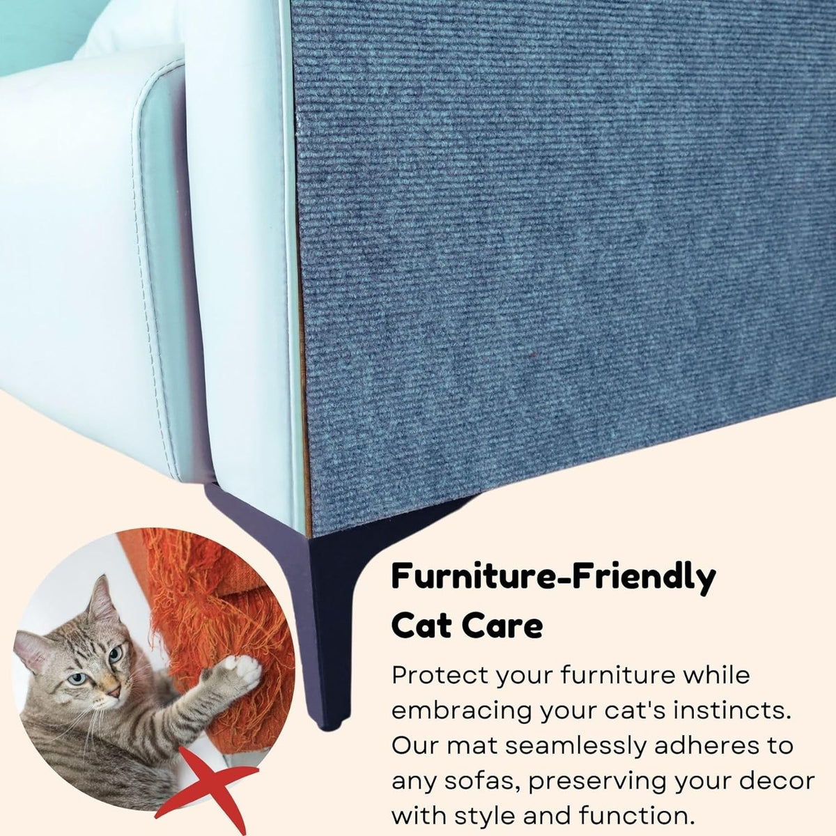 🔥Last Day Sale-🔥Pets Scratching Mat🐱🐶Protect Furniture