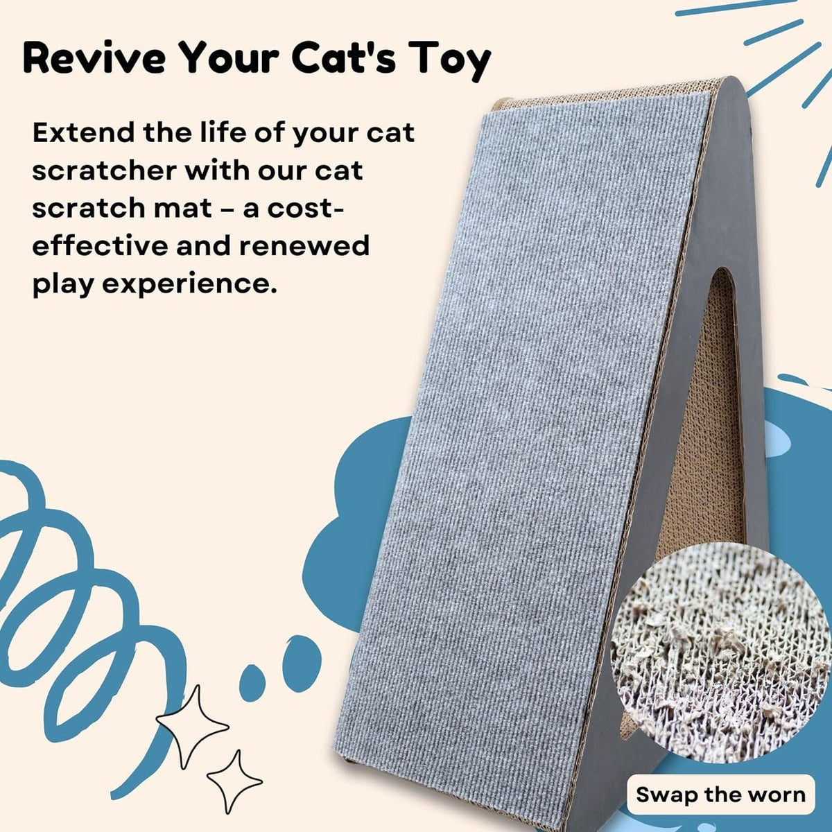 🔥Last Day Sale-🔥Pets Scratching Mat🐱🐶Protect Furniture