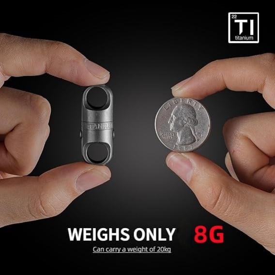 Titanium Alloy Magnetic Buckle Keychain