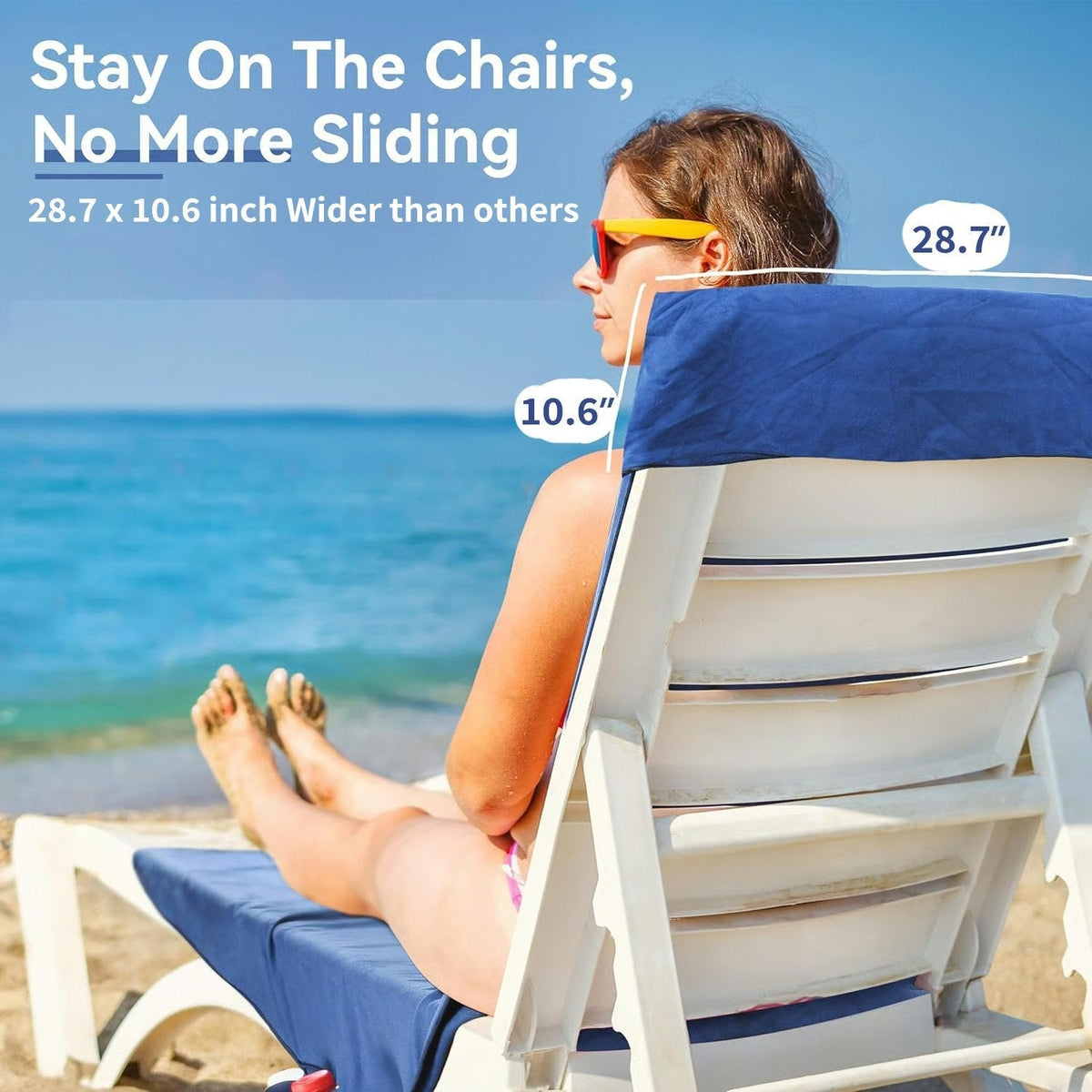 🏖️Summer Hot Sale - ONLY ￡13.99!!⚡50K+ SOLD!🌞🌊Sun Lounger Towel in Bag with Pockets Storage